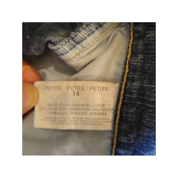 Gloria Vanderbilt Women’s Jeans Petite 4 Cropped Denim Light Wash Stretch - Picture 3 of 4